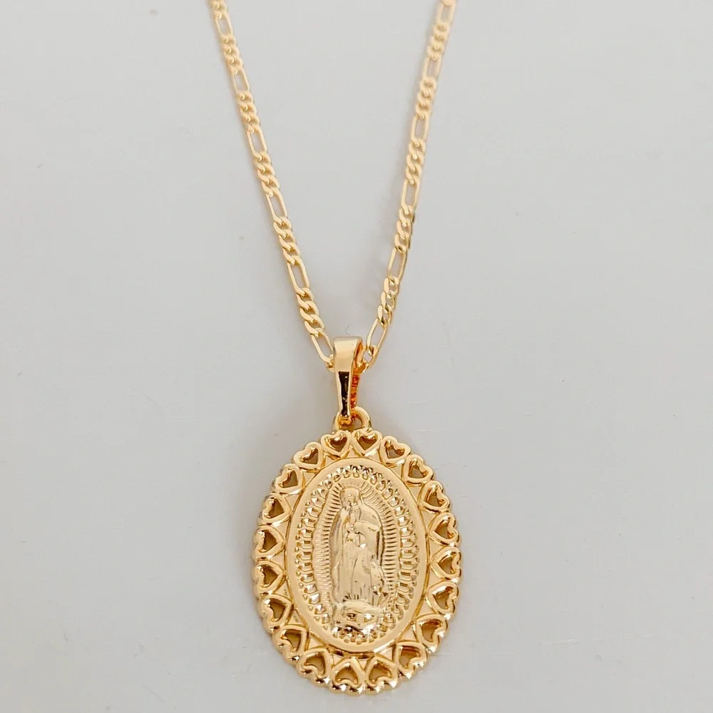 🎉HP🎉Virgin Mary Necklace | 24k Gold Filled - Picture 1 of 9